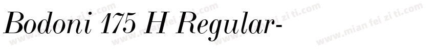 Bodoni 175 H Regular字体转换